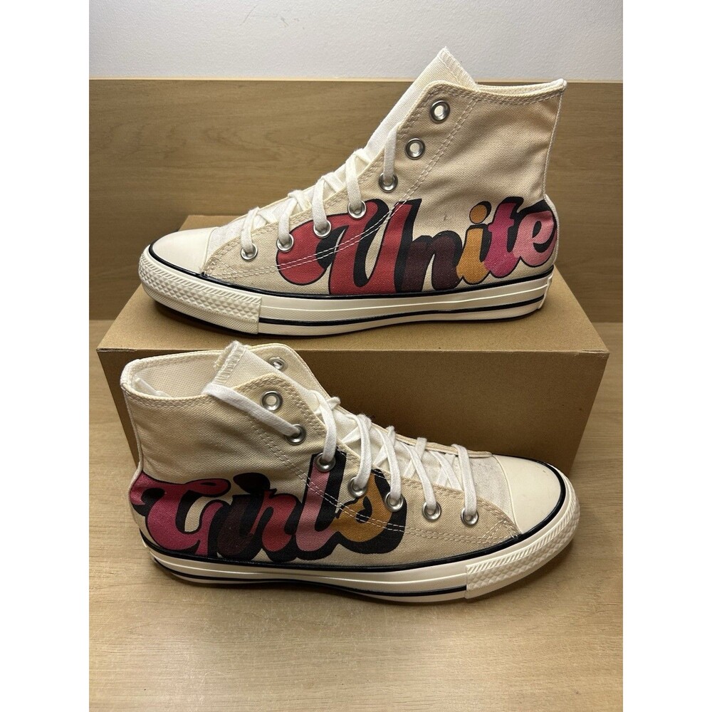 Size 8 - Converse Chuck Taylor All Star High Top Sneakers Girls Unite Ladies